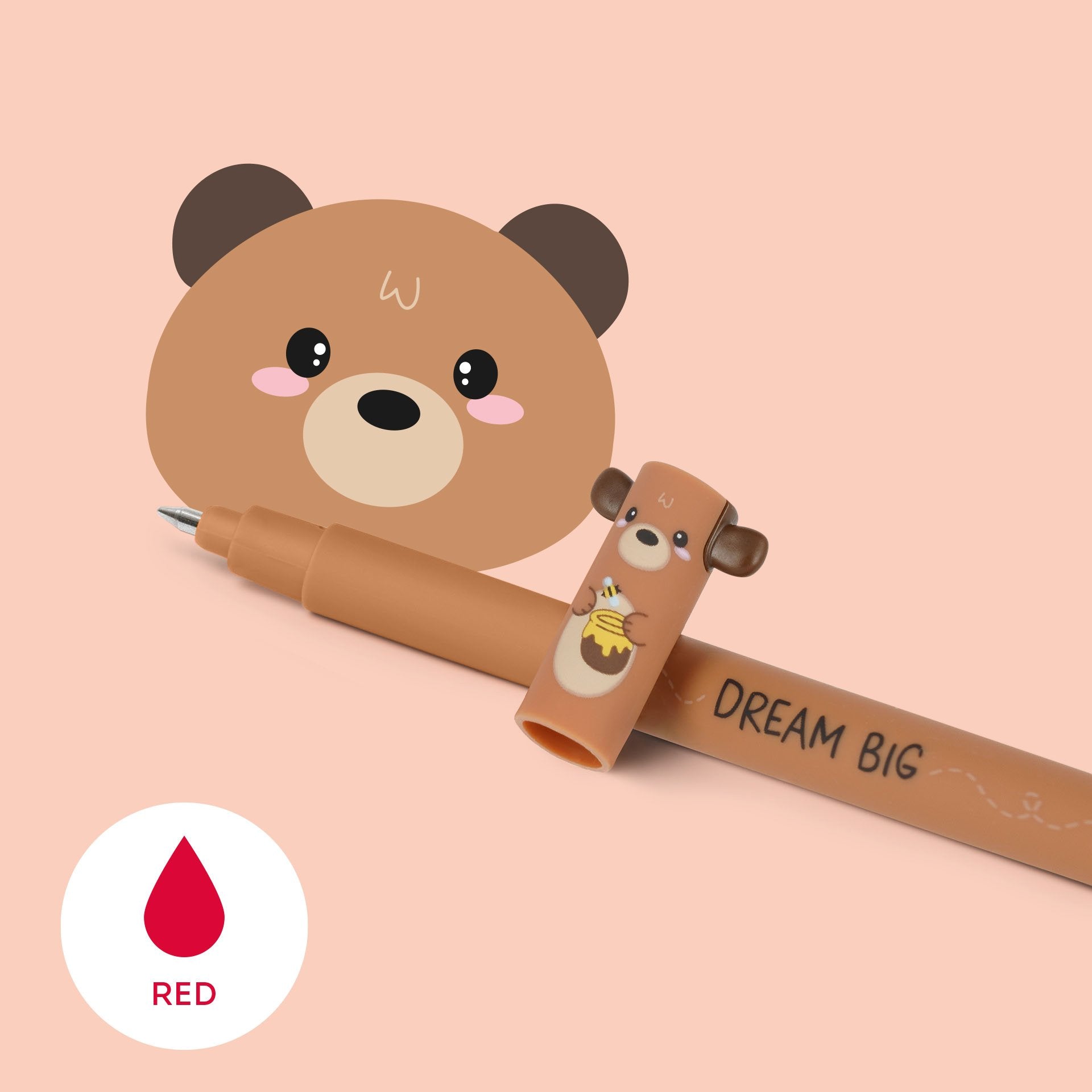 Legami Bear Erasable Gel Pen - Dream Big