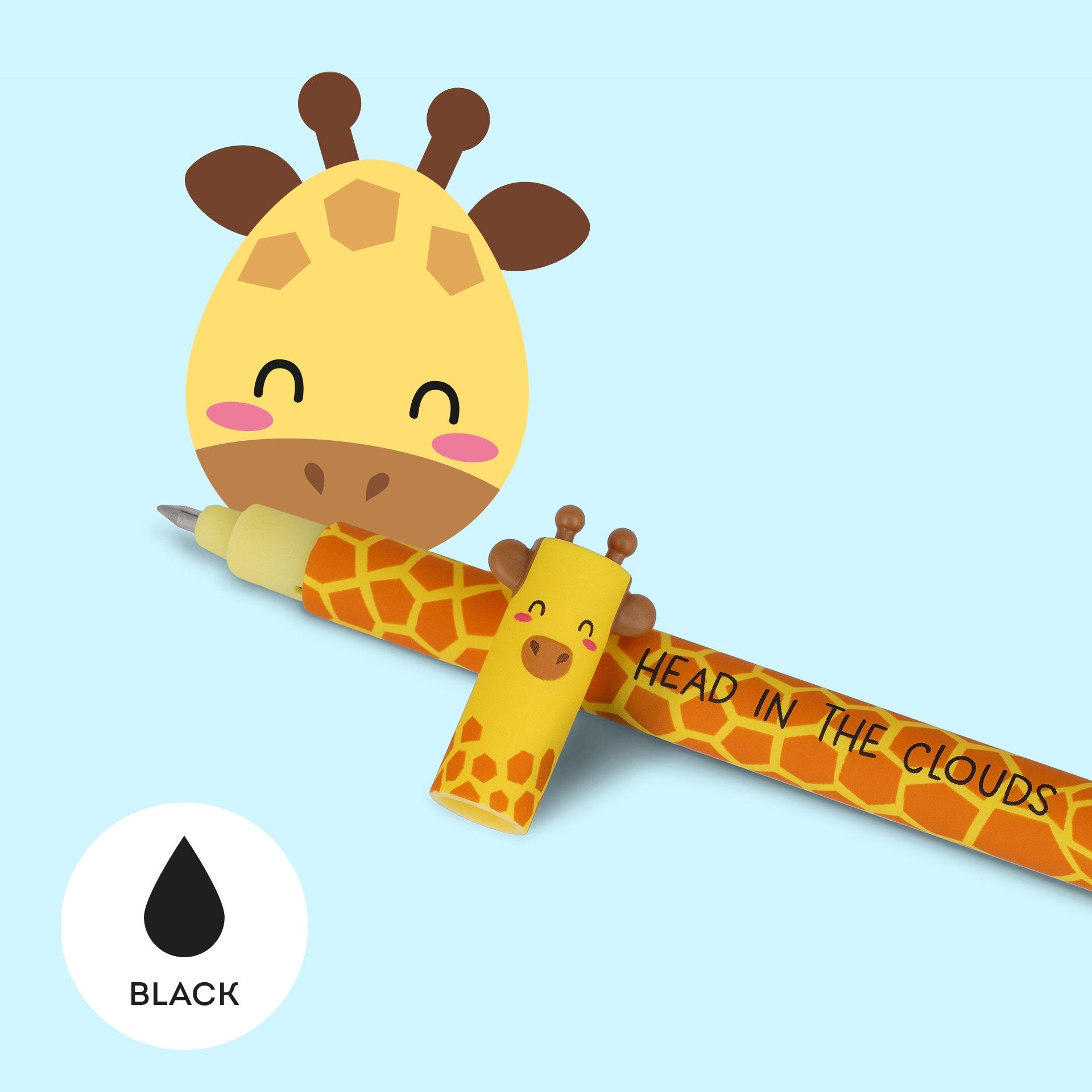 Legami Giraffe Erasable Gel Pen - Head In The Clouds!