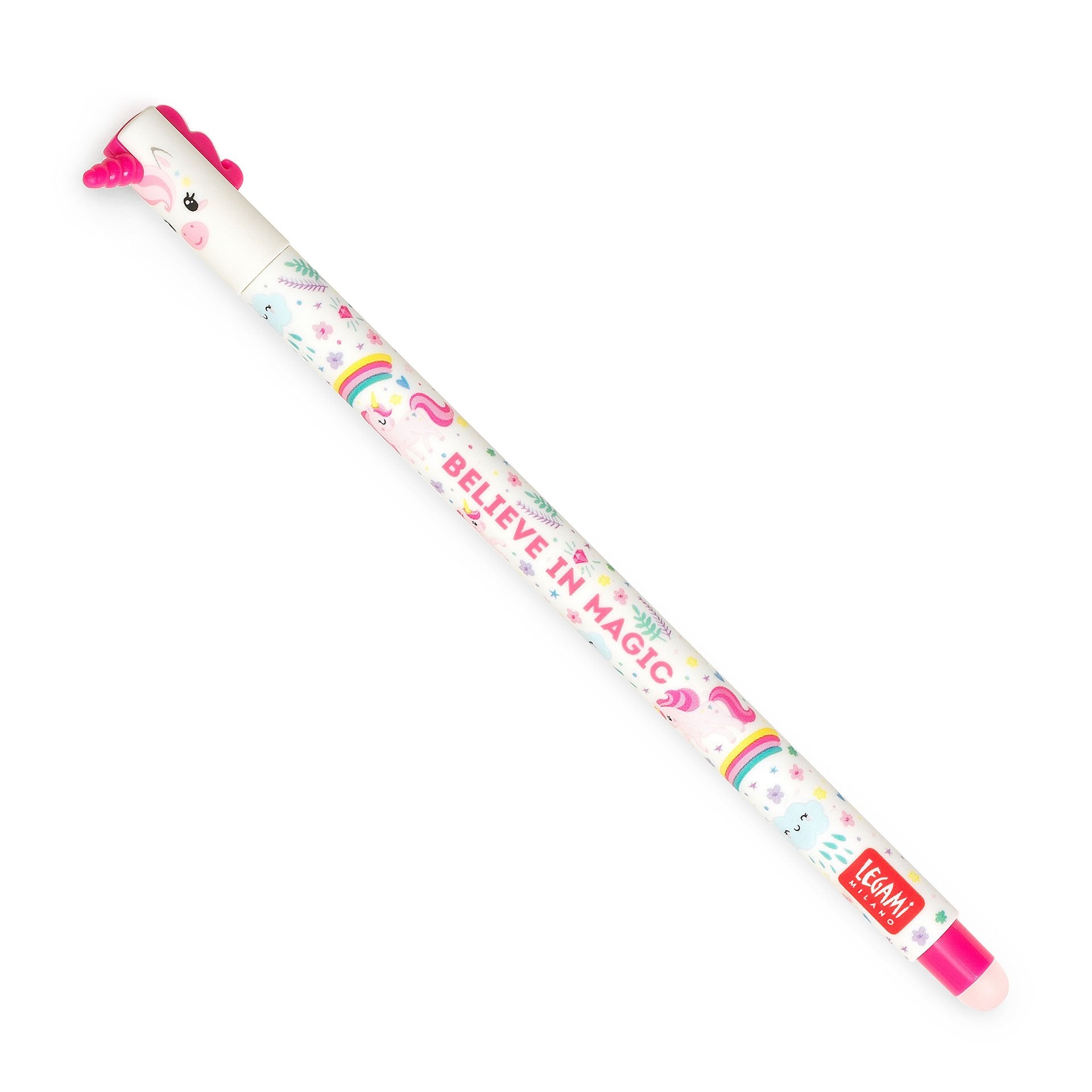 Legami Unicorn Erasable Gel Pen - Believe in Magic!