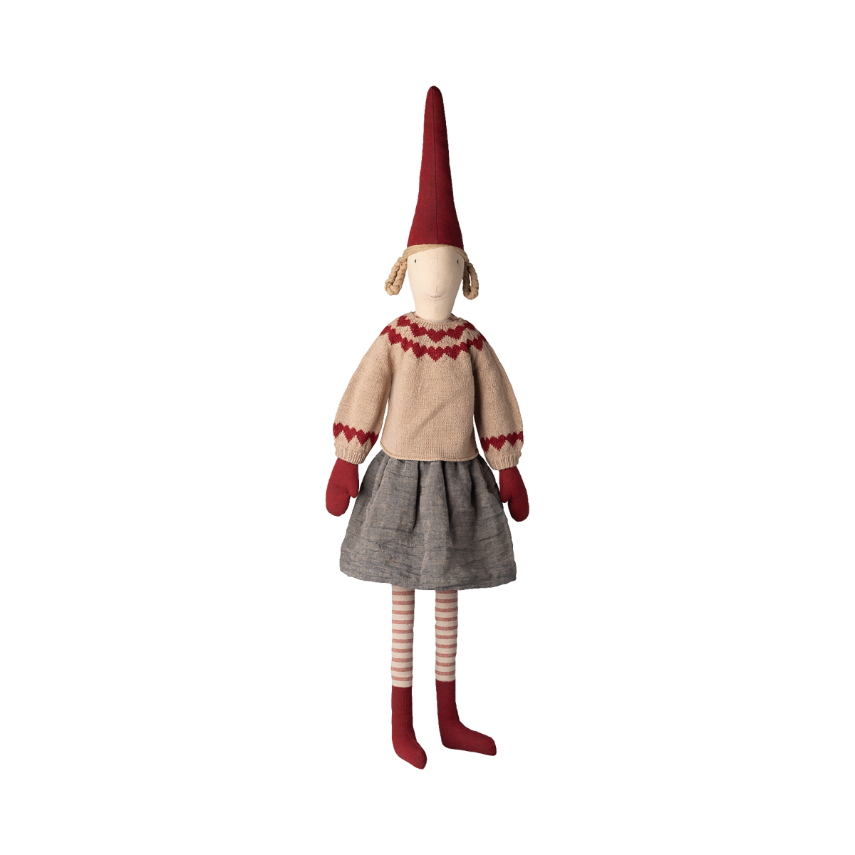 Maileg Pixy Size 6 Girl Skirt and Knitted Sweater