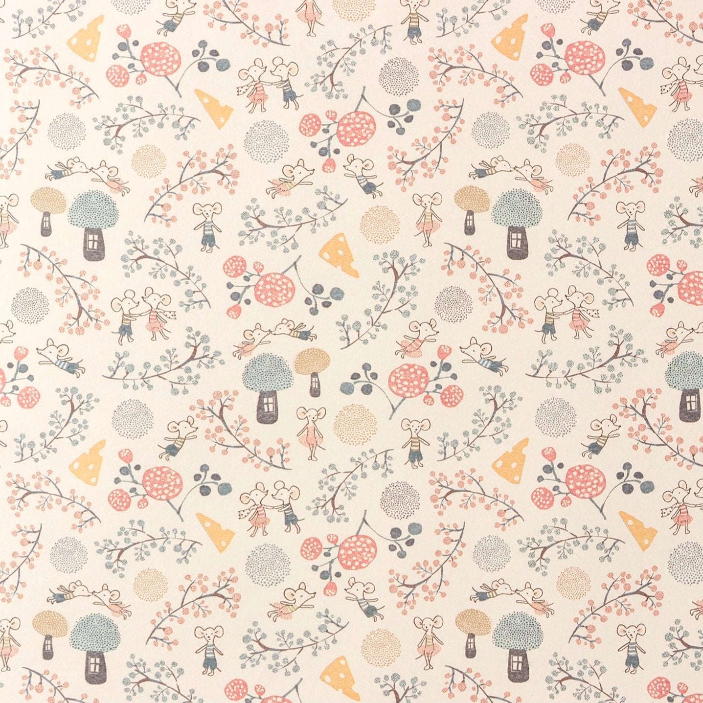 Maileg Gift Wrap - Mice Party, 1M