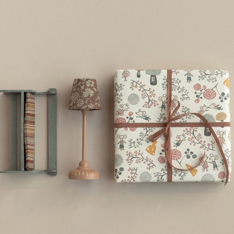 Maileg Gift Wrap - Mice Party, 1M