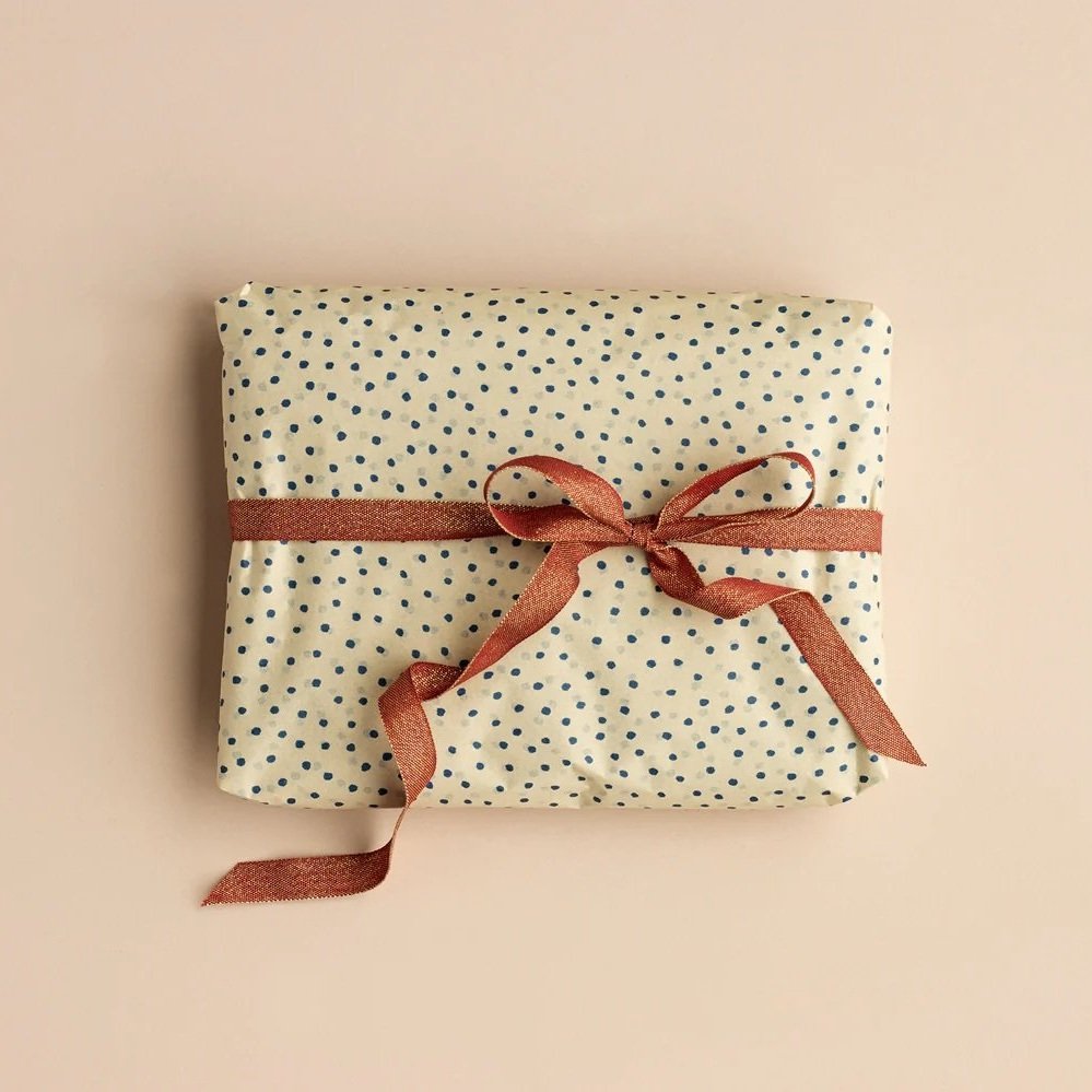 Maileg Ribbon Red/Gold - 1M