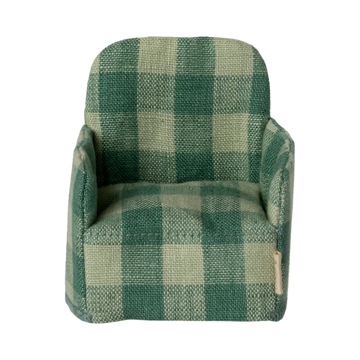 Maileg Folding Chair, Mouse - Green Check *Due May*