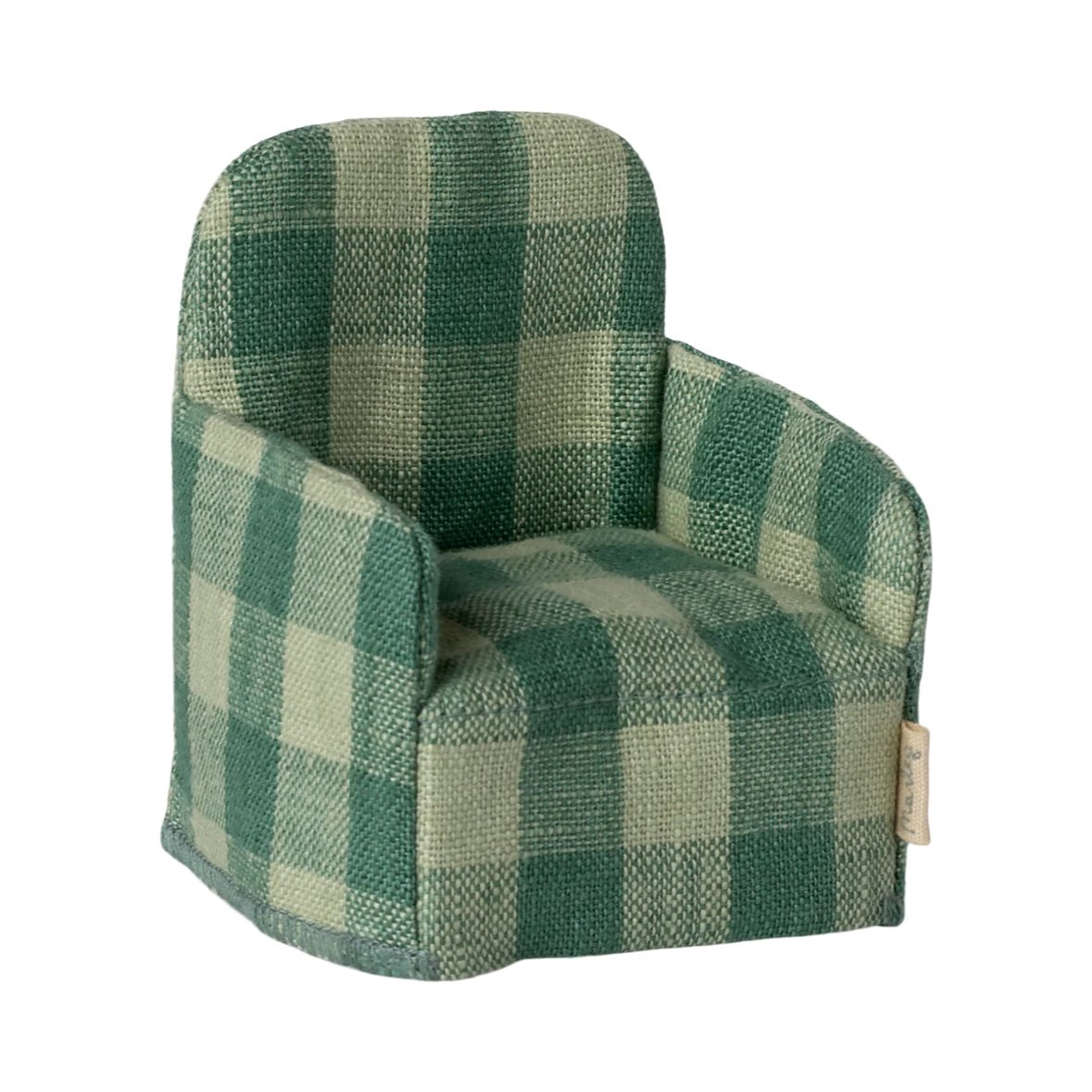 Maileg Folding Chair, Mouse - Green Check *Due May*