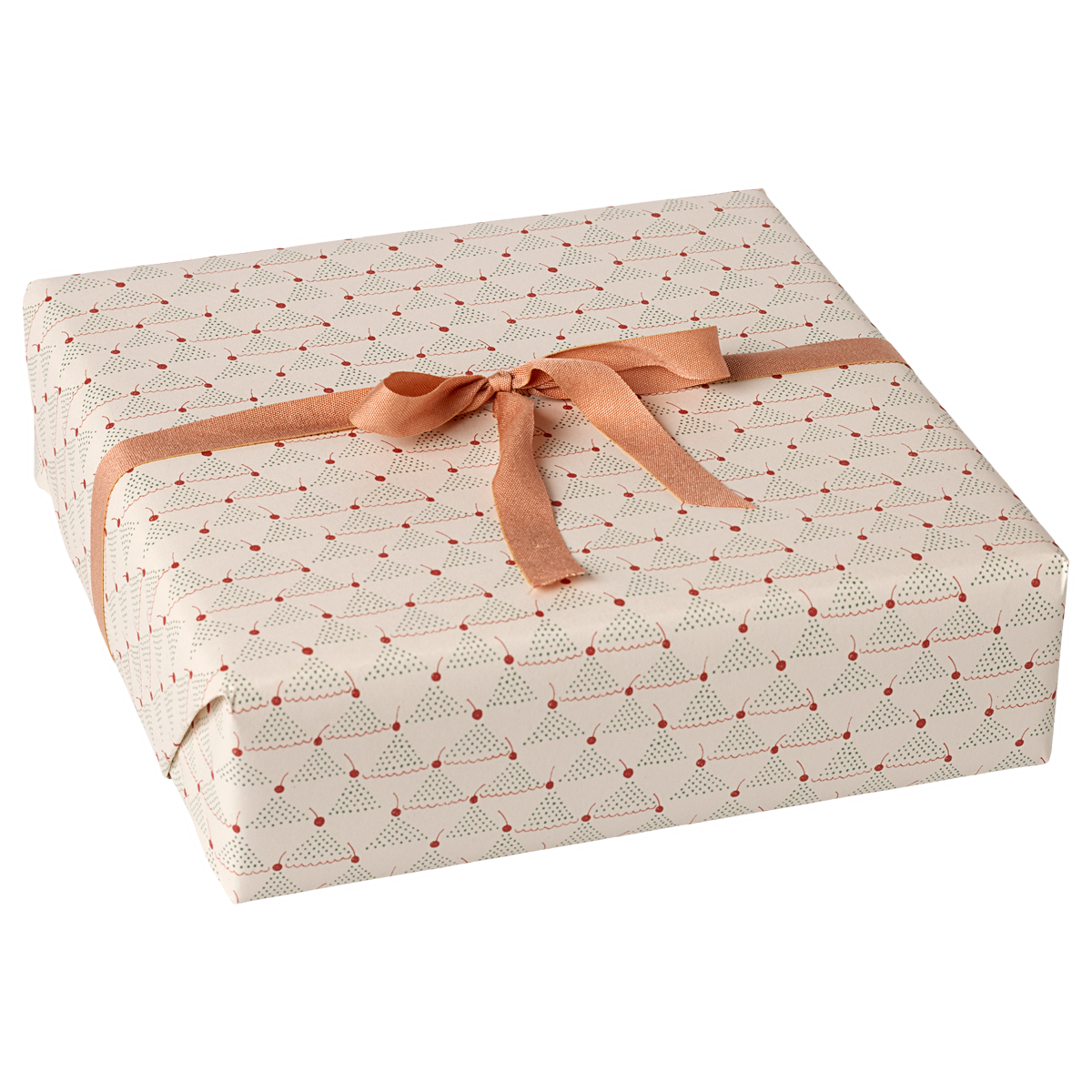 Maileg Gift Wrap Cherry Red wrapped present