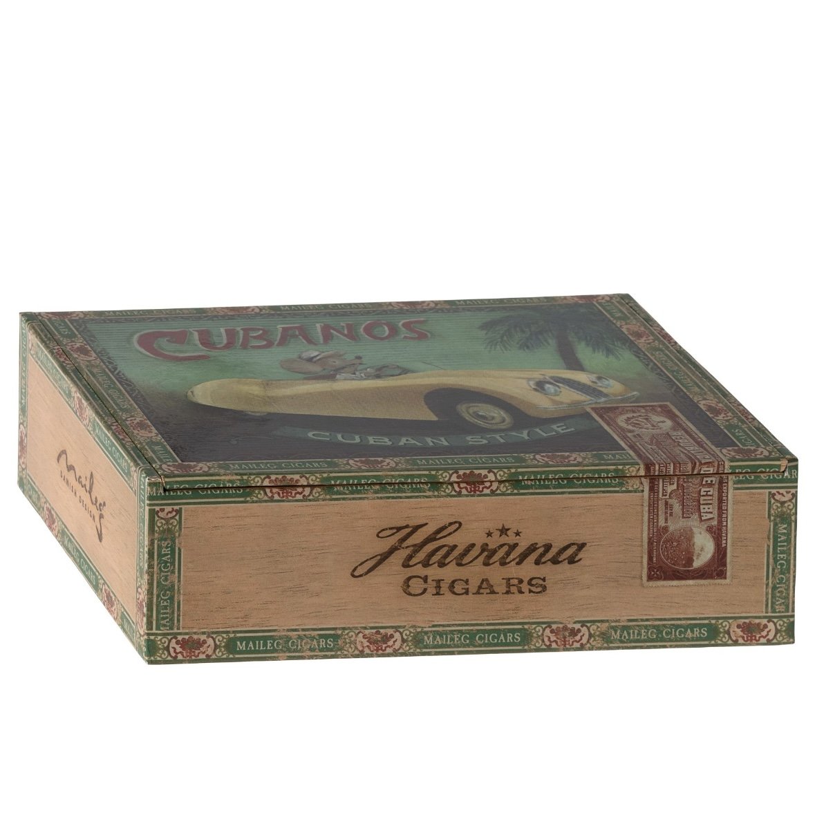 Maileg Grandma and Grandpa Mice in Cigarbox