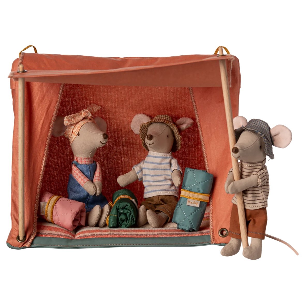 Maileg Happy Camper Tent, Mouse - Orange