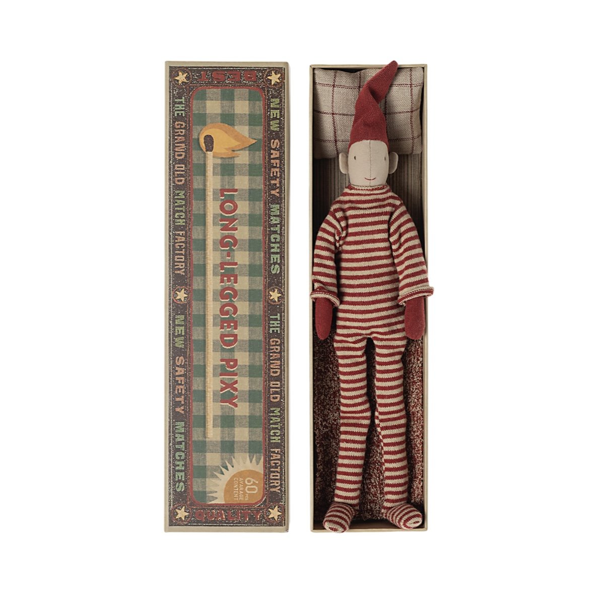 Maileg Long Legged Pixy in Matchbox