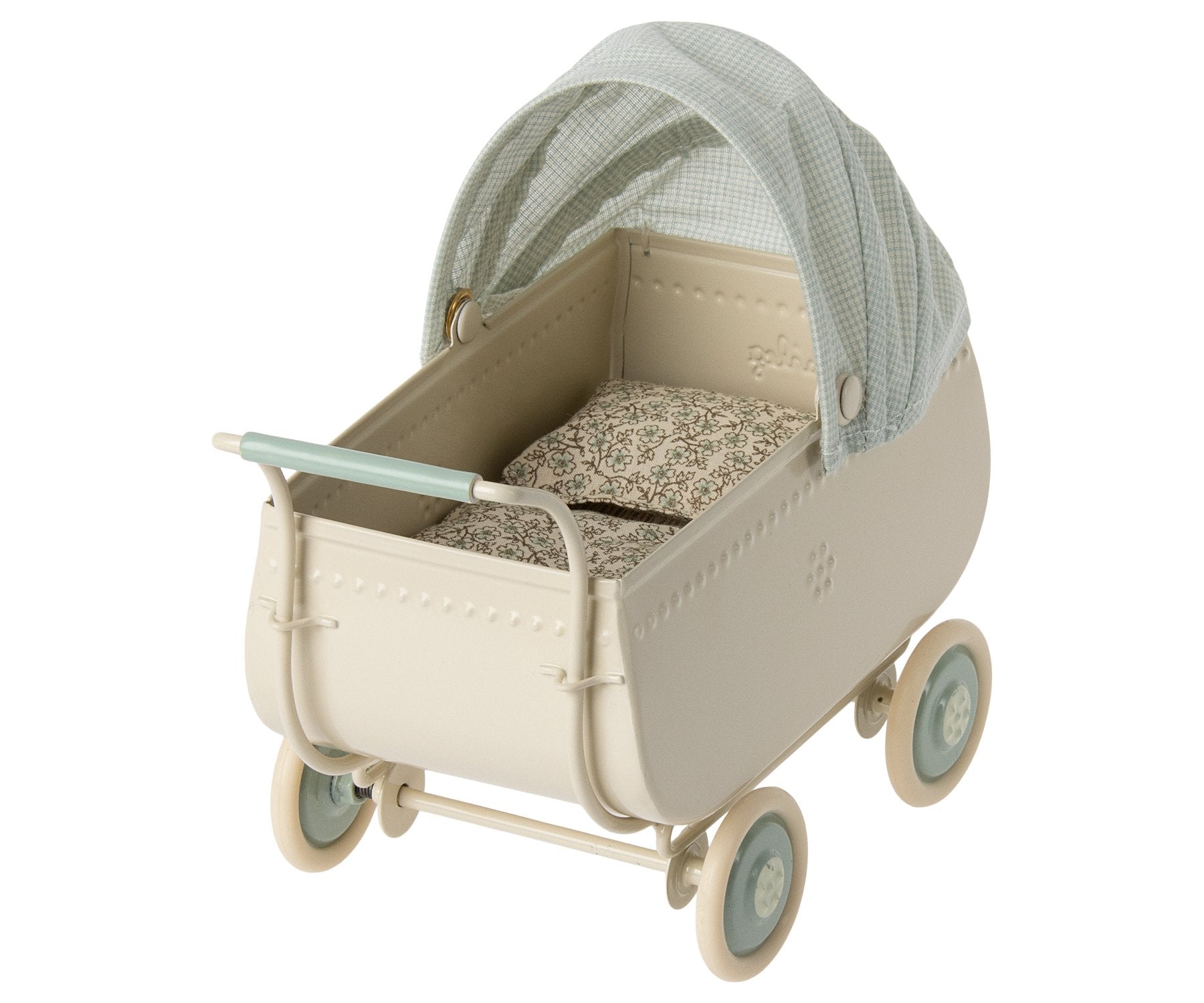 Maileg Pram, Micro - Blue