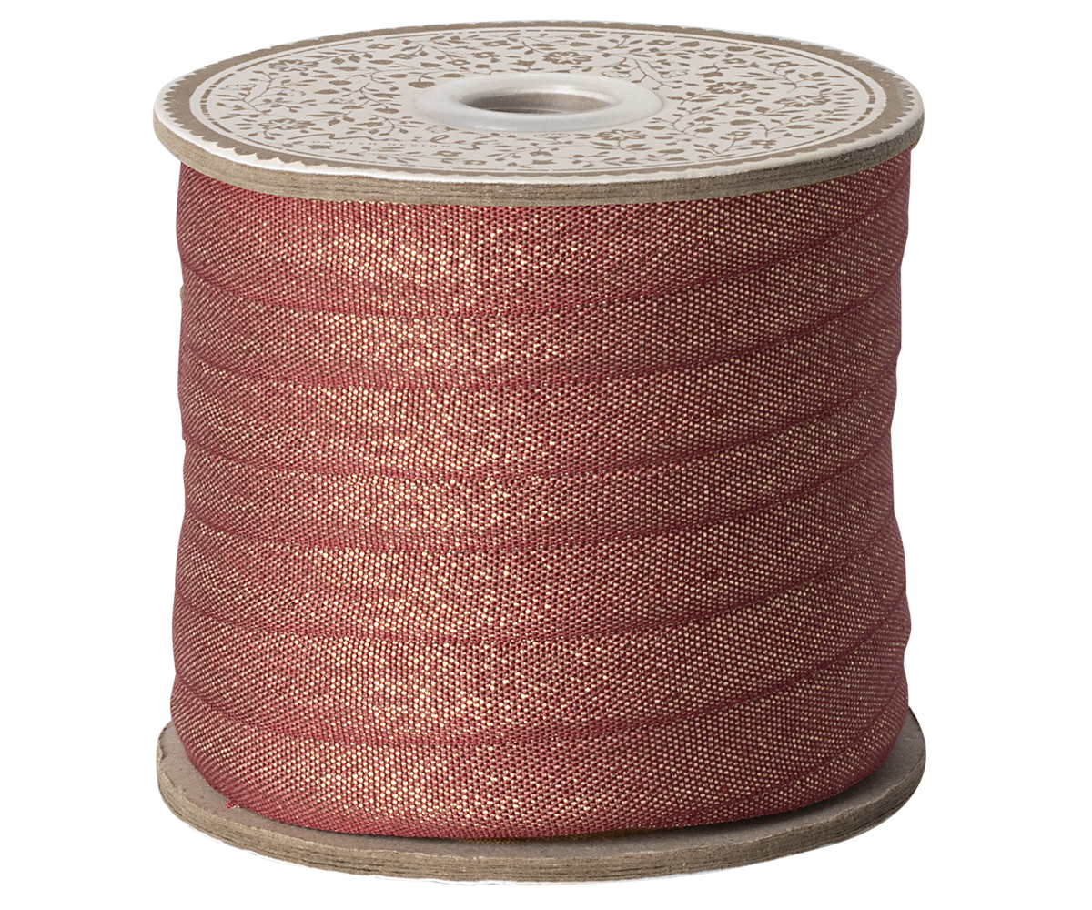 Maileg Ribbon Red/Gold - 1M