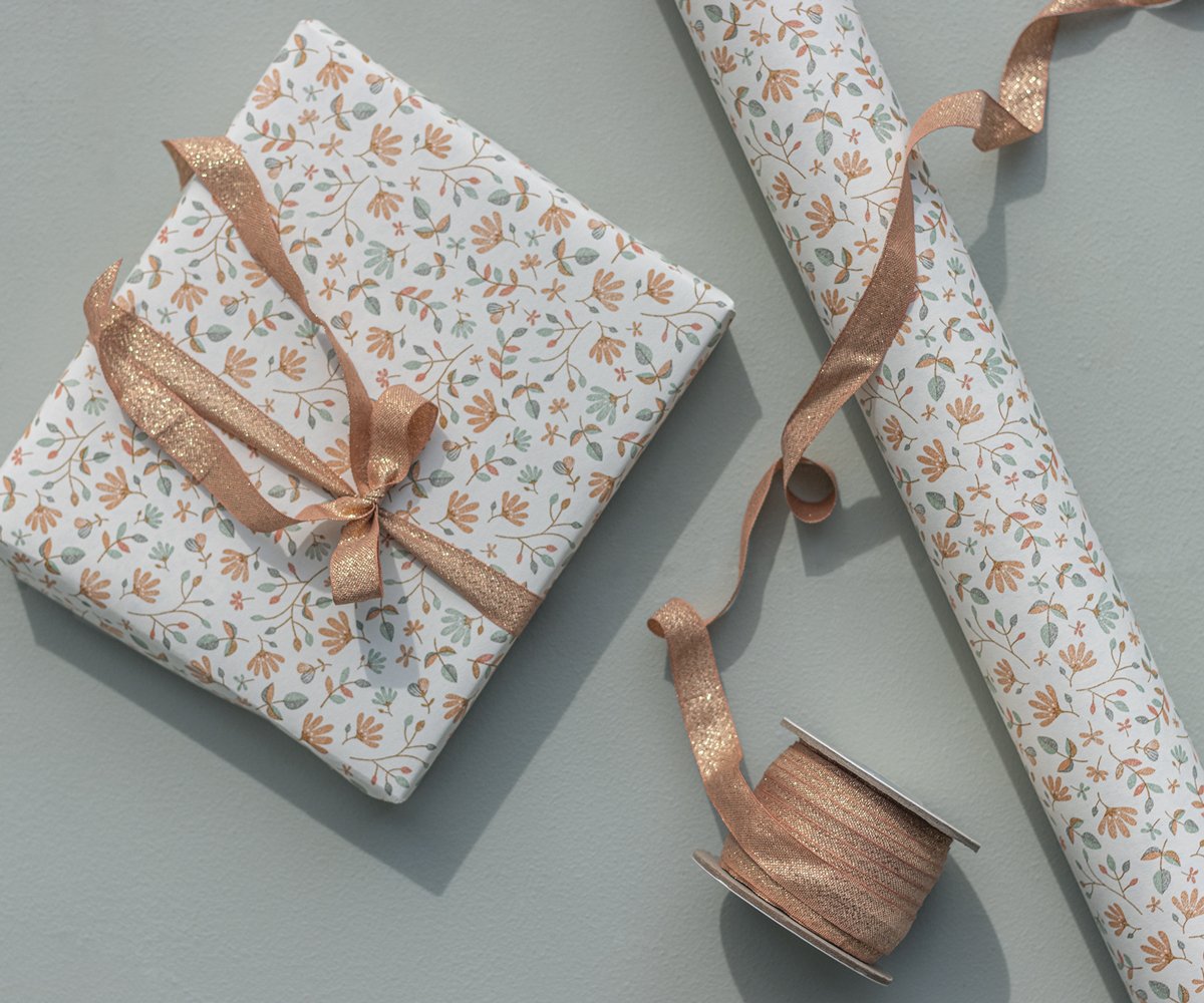 Maileg Ribbon Vintage Rose/Gold - 1M