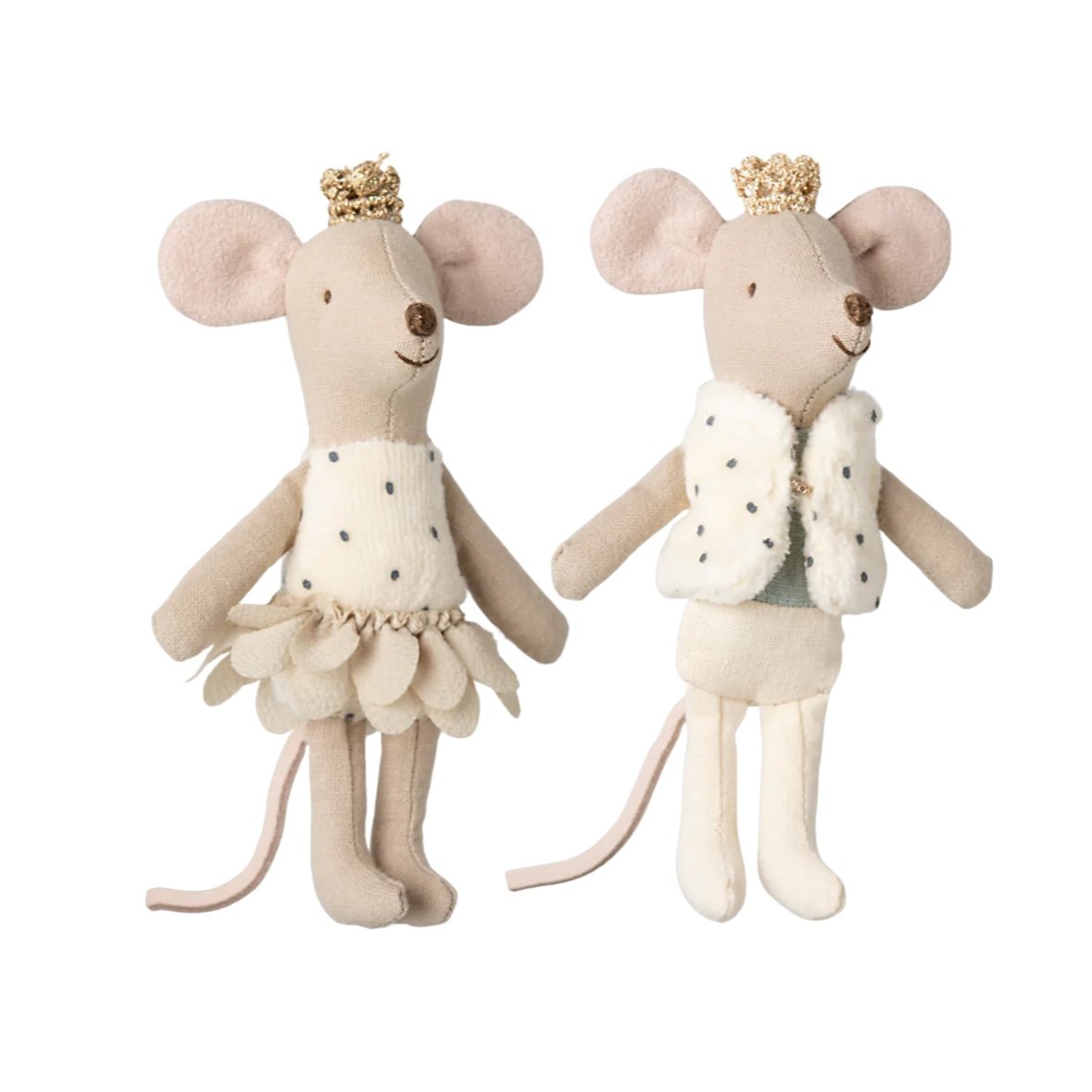Maileg Royal Twins Mice, Little Sister & Brother in Matchbox