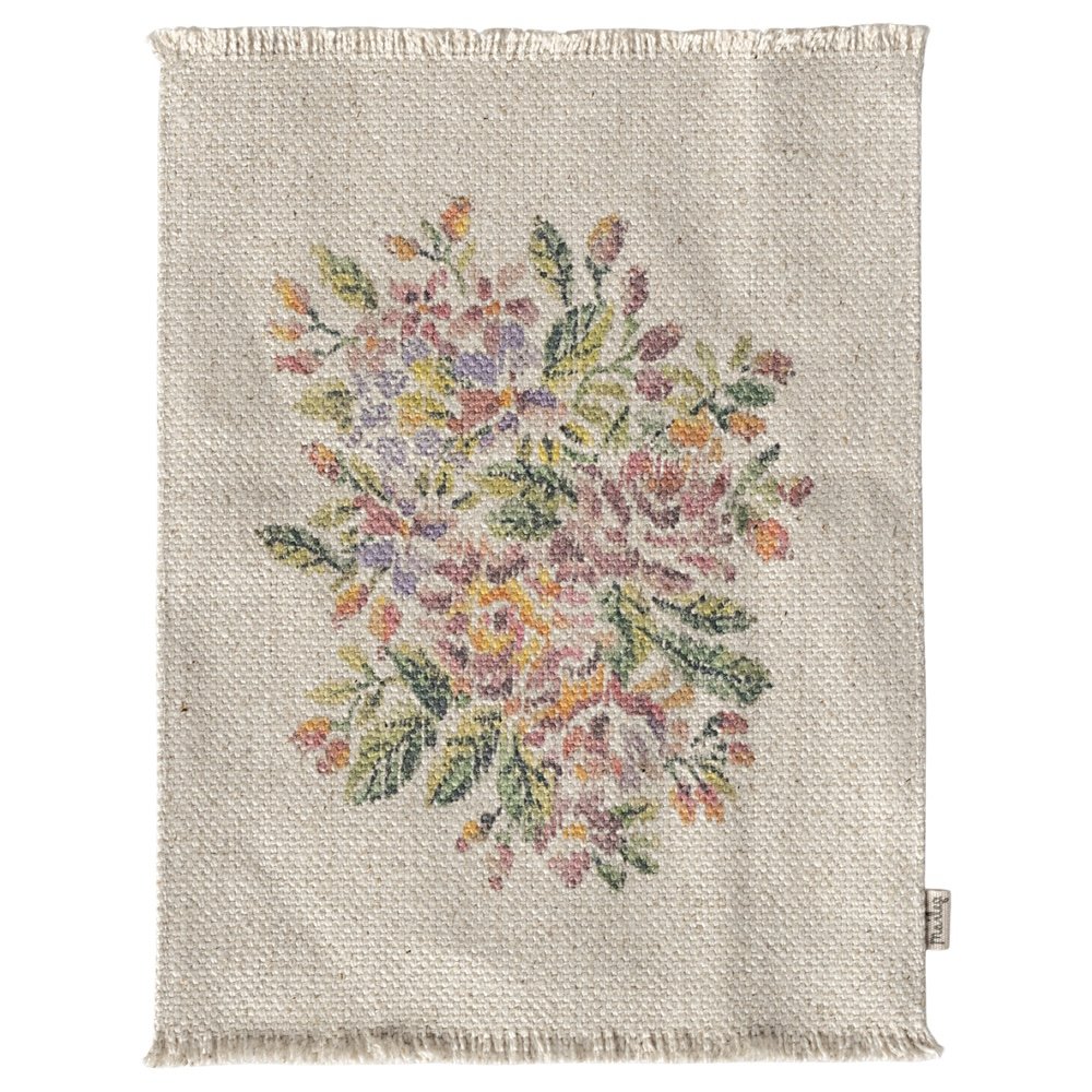 Maileg Rug, Flowers - Large
