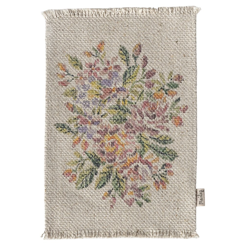 Maileg Rug, Flowers - Medium