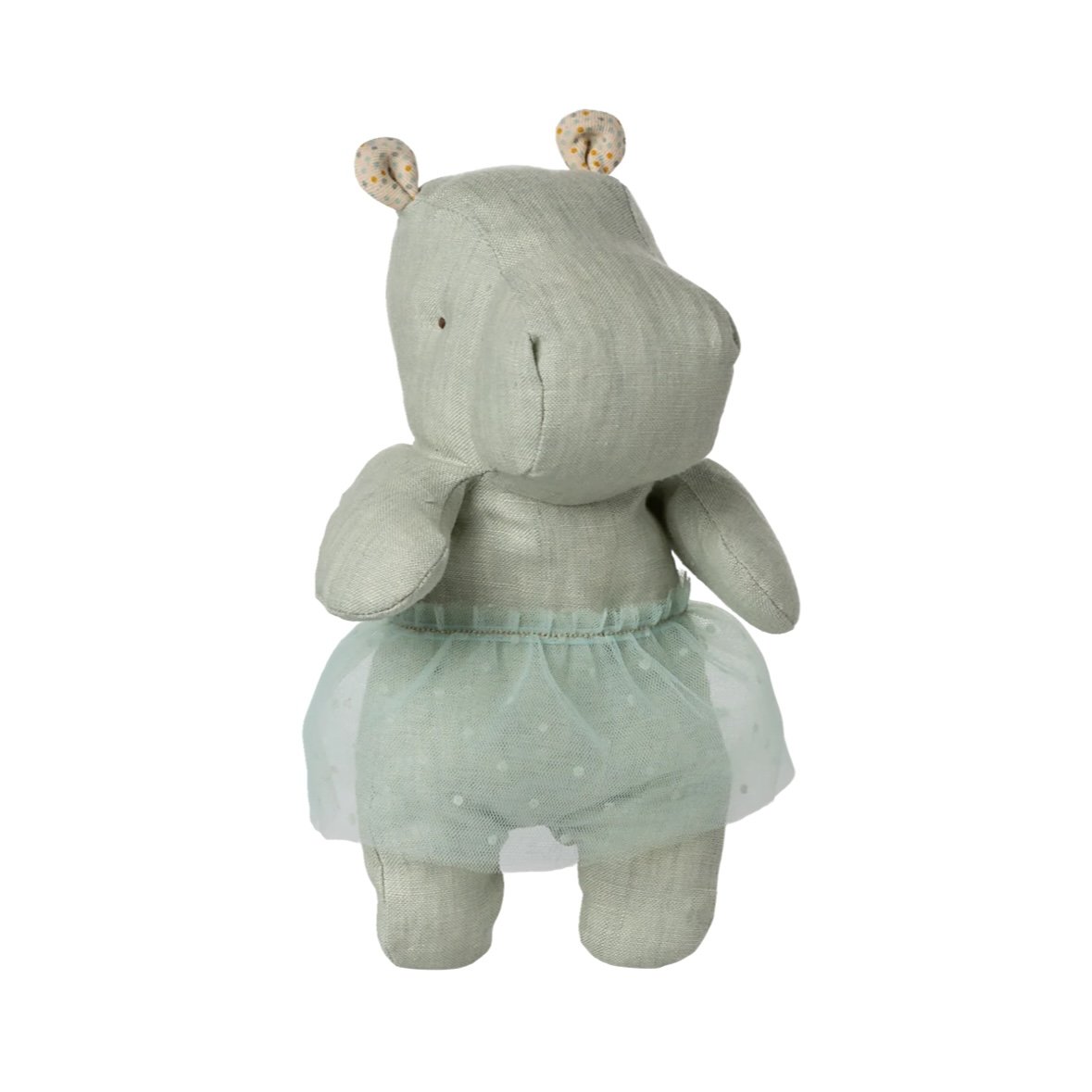 Maileg Safari Friends, Hippo with Skirt, Small - Mint *Due April*