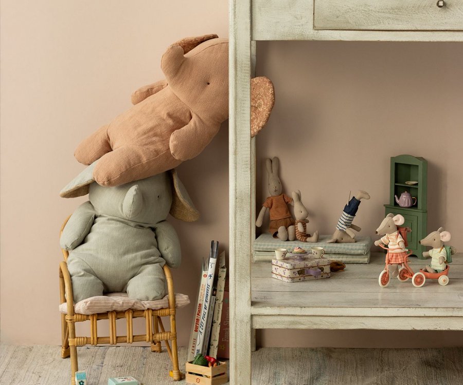 Maileg Safari Friends, Big Elephant - Grey