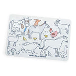 Moulin Roty Mini Silicone Colouring Mat Aujourd'hui c’est Mercredi